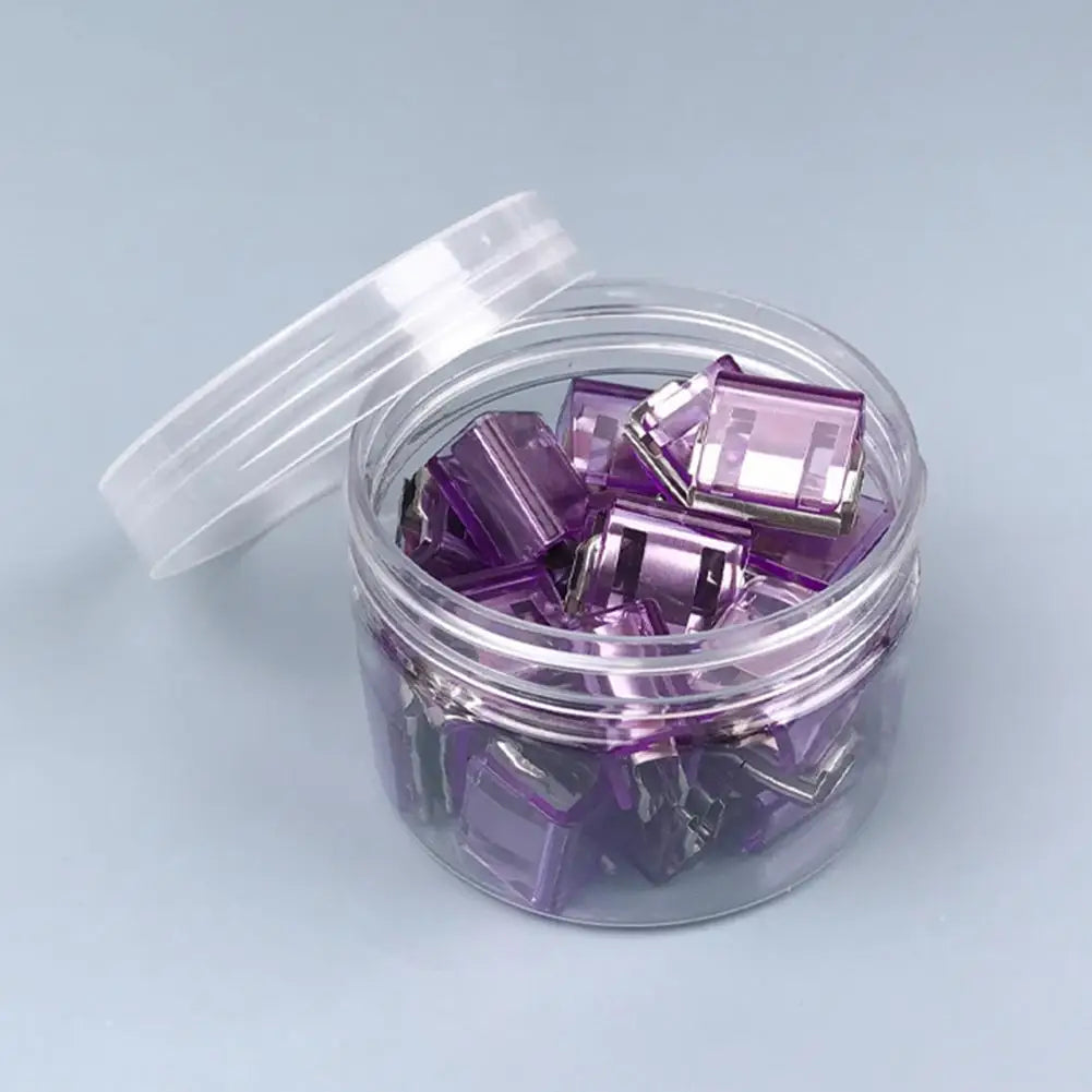 Transparent Push Clips with Storage Case | 20 or 40 Pcs Binder Clips Set Nixie
