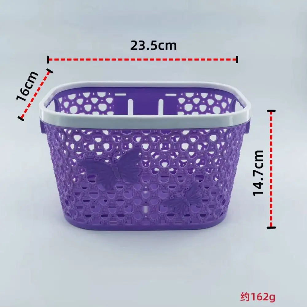Kids Bicycle Front Basket | Plastic, Universal 12-20 Inch, 7 Colors Kids Bicycle Basket Nixie