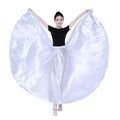 Women's Gypsy Belly Dance Skirt – Flamenco Polyester Dress Belly Dance Skirt Nixie White 540 degrees