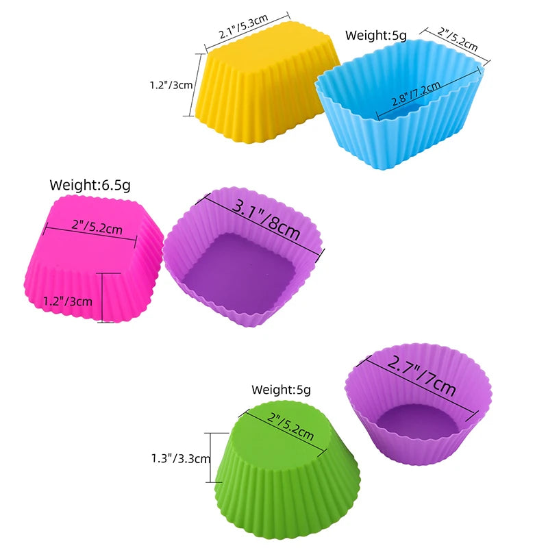 Silicone Bento Box Dividers & Cupcake Liners – 3/4 PCS Silicone Bento Dividers Nixie