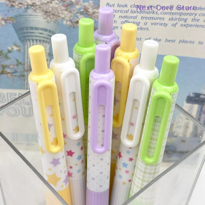 4-Pack Aesthetic Gel Pens 0.5mm Fine Point Quick-Dry Smooth Writing Gel Pens Set Nixie