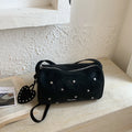 Korean Pillow Crossbody Bag with Star Detail | Women's Bag Crossbody Shoulder Bag Nixie Black