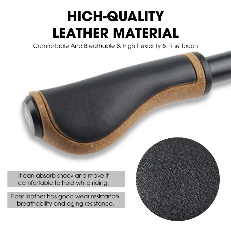 ODI Leather MTB Bike Grips – Ergonomic Handlebar Grips Bike Handlebar Grips Nixie
