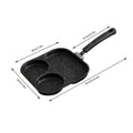 3-in-1 Non-Stick Divided Skillet | Stone Coating Breakfast Pan