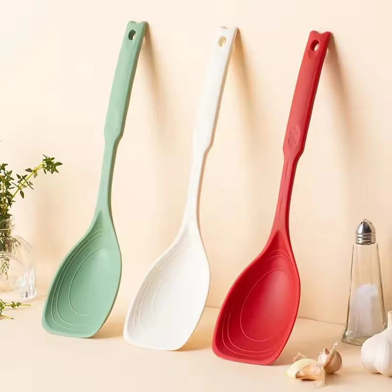 2-in-1 Silicone Spatula & Spoon with Scale | Non-Stick Safe Silicone Kitchen Utensil Nixie