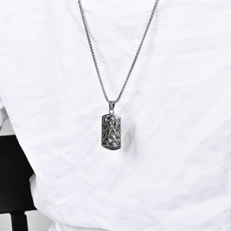 Punk Devil's Eye Pendant Necklace | Vintage Black Chain Fashion Pendant Necklace Nixie