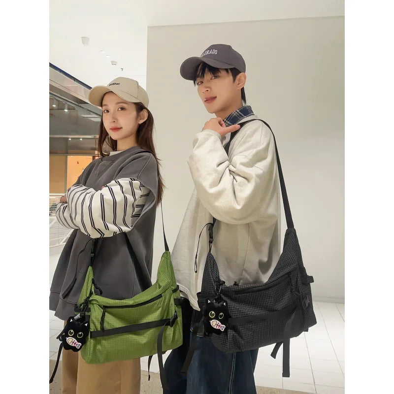 Large-Capacity Unisex Nylon Messenger Crossbody Bag Messenger Crossbody Bag Nixie