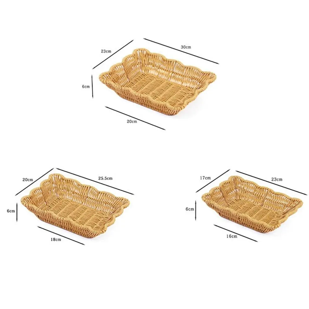 Imitation Rattan Woven Storage Basket & Fruit Tray – 10 Styles Woven Storage Basket Nixie