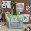 Japanese Style Waterproof Shoulder Tote Bag | Large Capacity