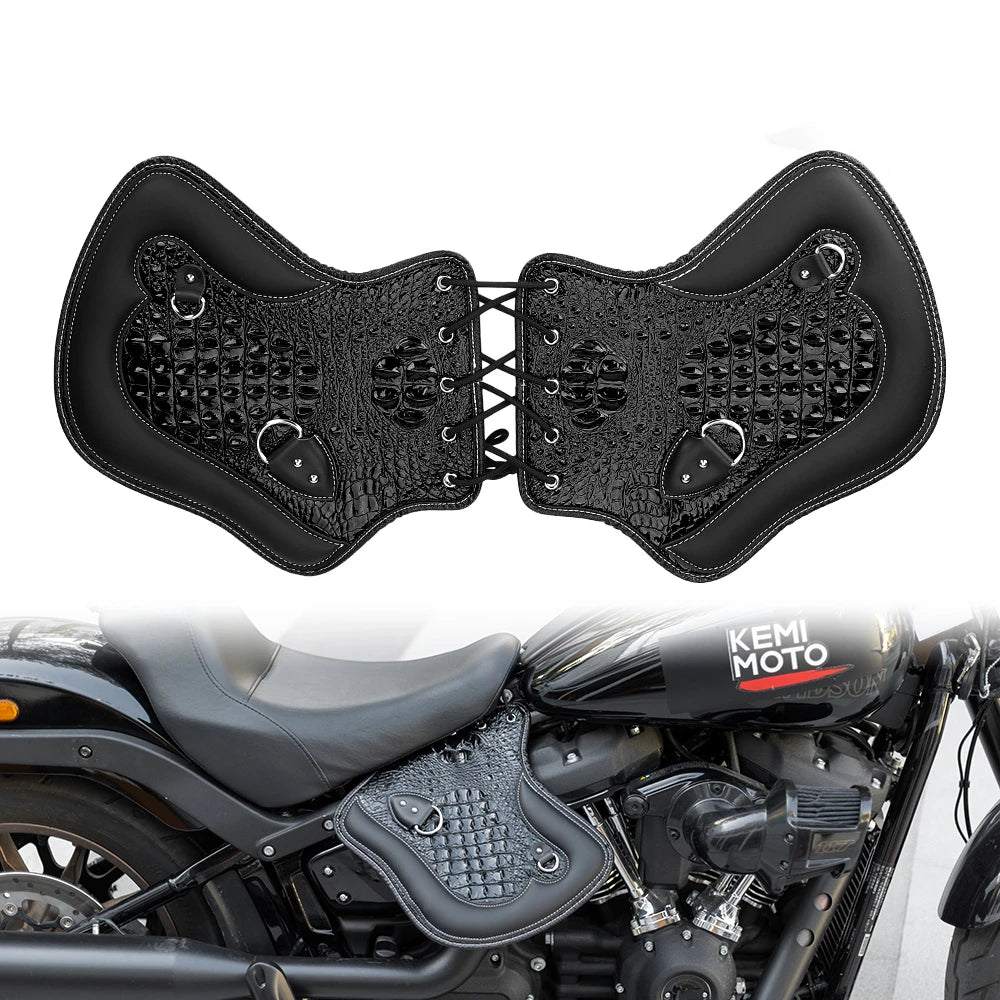 Motorcycle PU Leather Heat Shield Saddle Deflector – Universal Fit Motorcycle Heat Shield Nixie