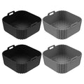 Silicone Air Fryer Liner – Reusable Square Baking Pan Tray Air Fryer Liner Nixie 4Pcs Style 1