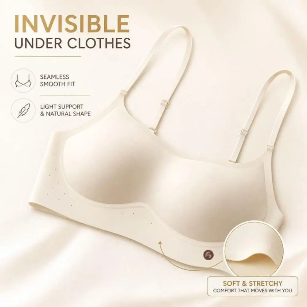 Women's Seamless Wireless Bra – Breathable Low-Neck Daily Wear Wireless Seamless Bra Nixie