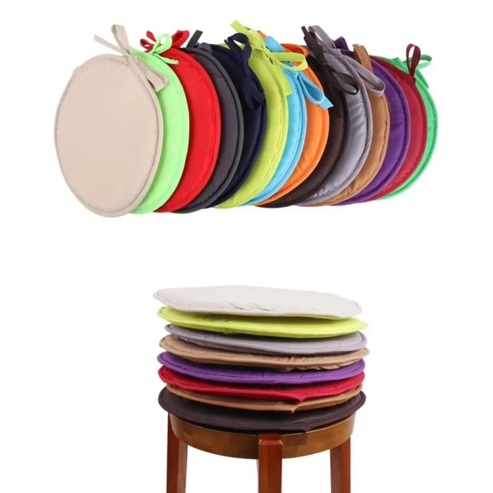 Thickened Round Chair Cushion 30cm Washable Sponge Seat Pad Chair Seat Cushion Nixie