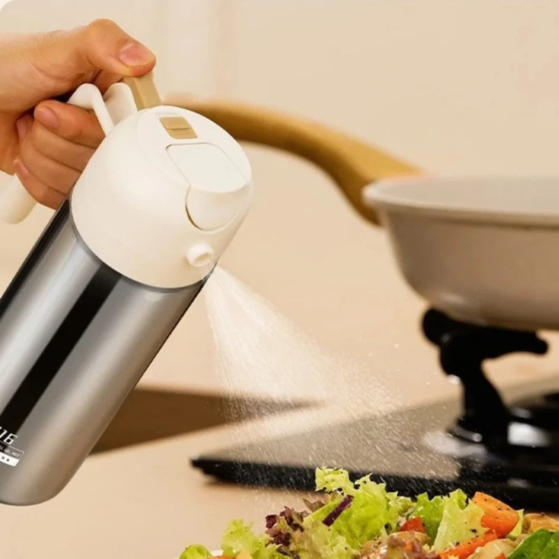 2-in-1 Stainless Steel Oil Spray Bottle & Dispenser | Nixie