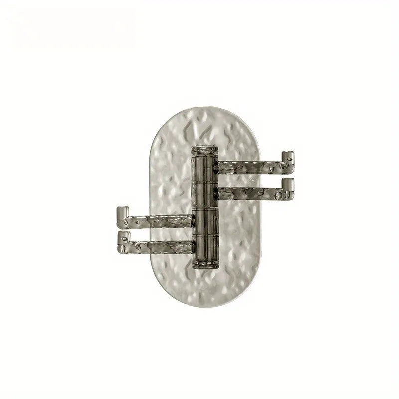 Rotating Zinc Alloy Adhesive Hook – Waterproof Towel & Robe Hanger Adhesive Wall Hook Nixie Light Grey