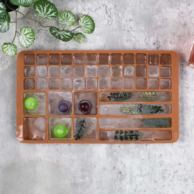46-Grid Silicone Ice Cube Tray | Multi-Shape Easy Release Mold Silicone Ice Cube Tray Nixie