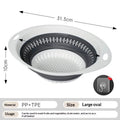 Collapsible Silicone Drainer Basket | Folding Washing Bowl Collapsible Drainer Basket Nixie A2