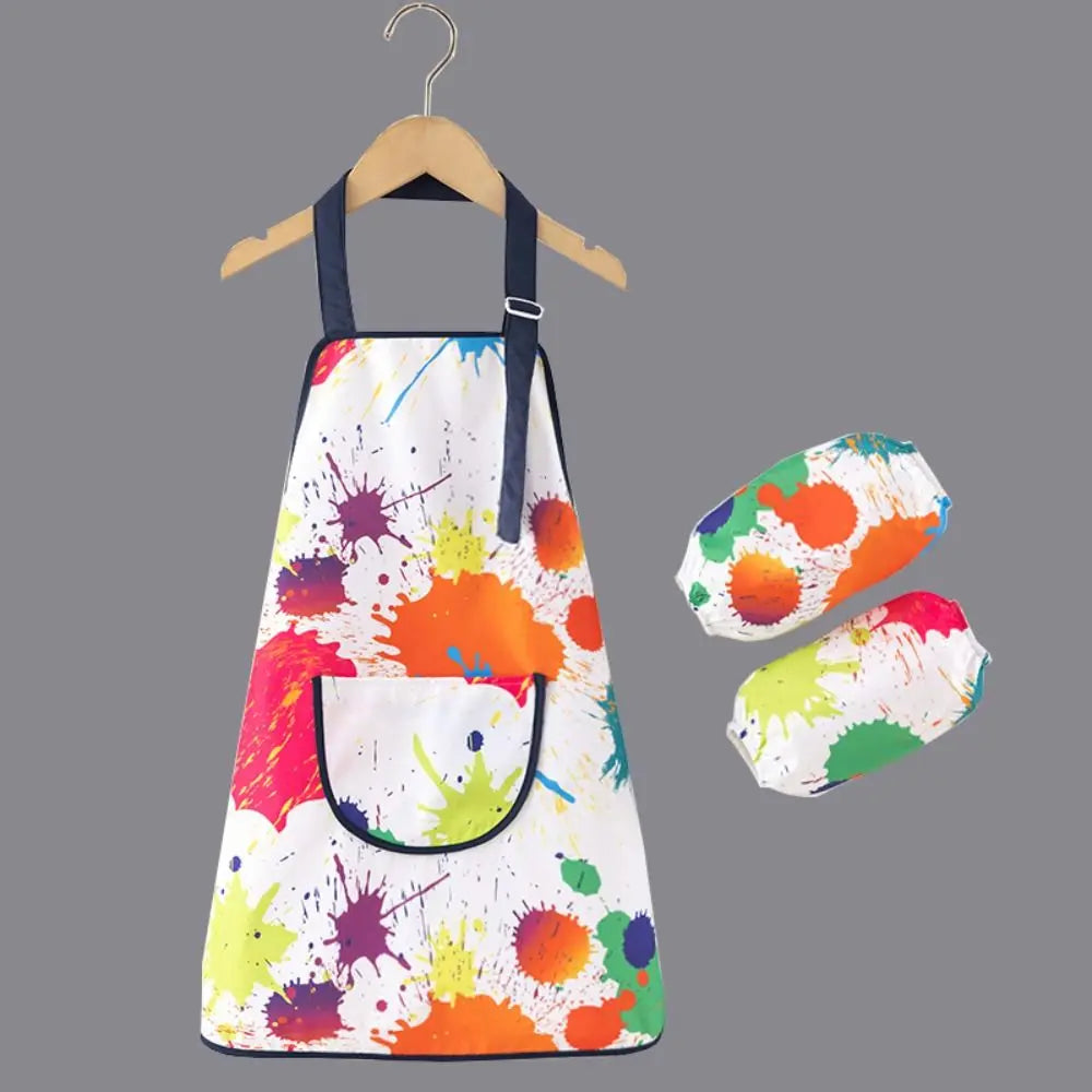 Kids Waterproof Painting Apron – Art Bib for Drawing & Baking Kids Art Apron Nixie