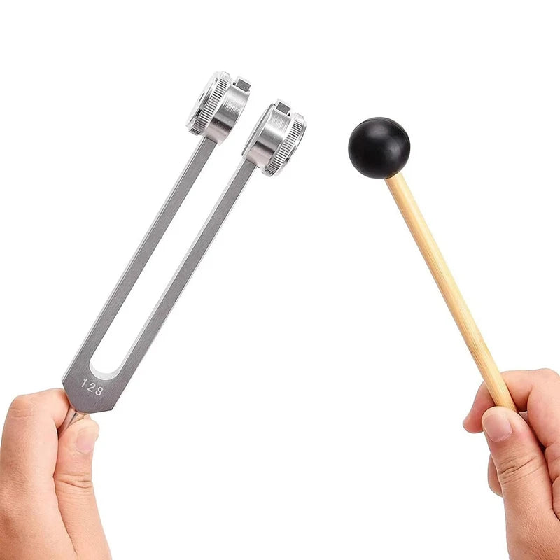 128Hz Tuning Fork Set – Aluminum Sound Therapy & Meditation Kit
