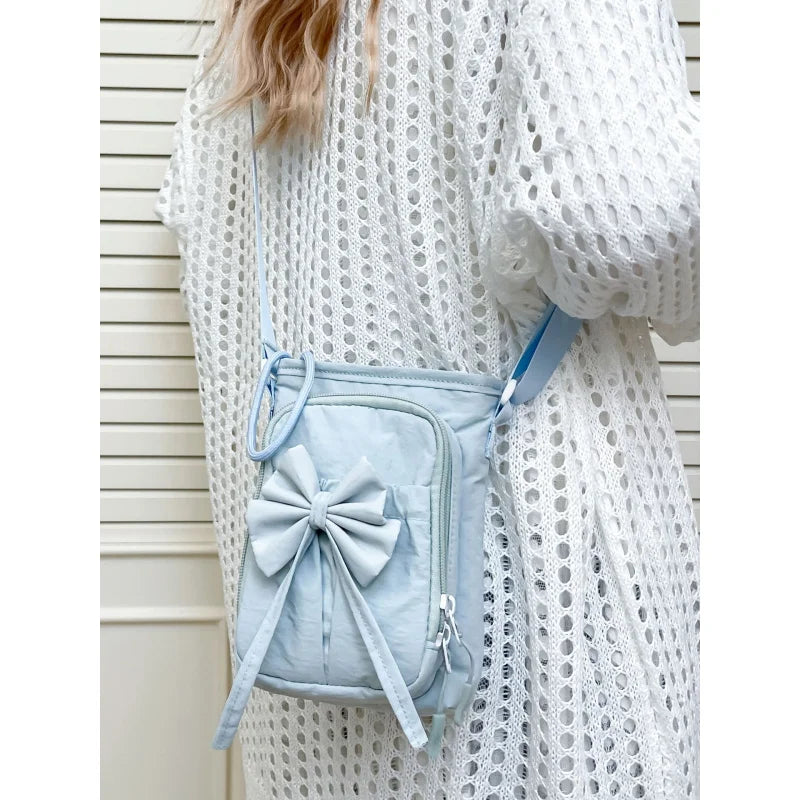 Bowknot Crossbody Phone Bag Women | Stroller Bottle Bag Crossbody Bag Nixie