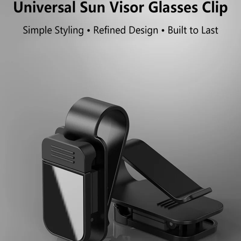 Car Sun Visor Sunglasses Clip Holder & Card Organizer