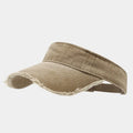 Washed Cotton Sun Visor Hat – UV Protection Sports Cap Sun Visor Cap Nixie Khaki