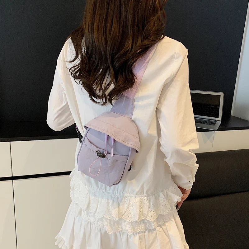 Women's Mini Nylon Crossbody Chest Bag – Lightweight & Trendy Crossbody Chest Bag Nixie
