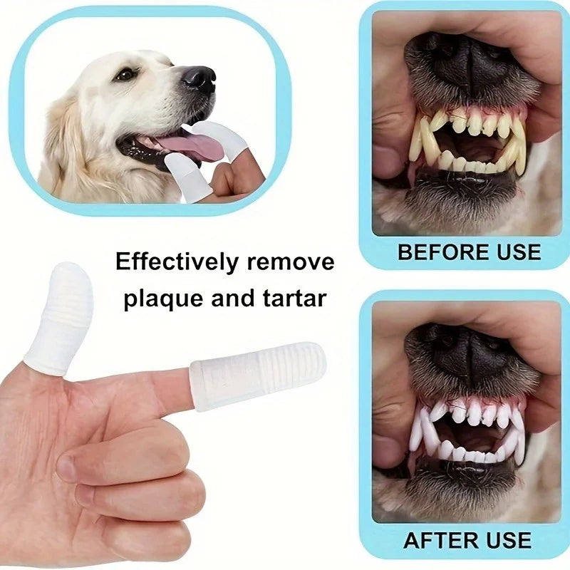 10-Pack Pet Finger Toothbrush Cots for Cats & Dogs | Nixie Pet Finger Toothbrush Nixie