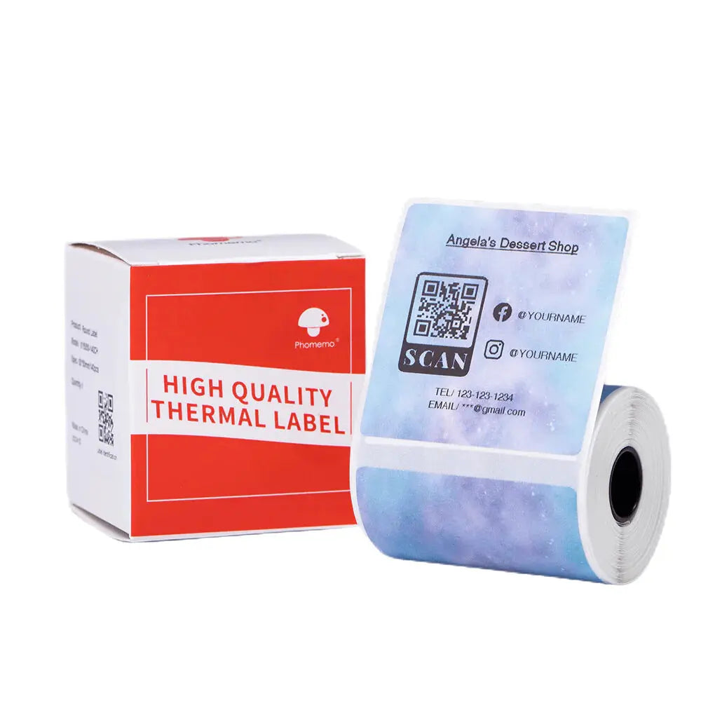 Phomemo M110/M200 Self-Adhesive Thermal Label Paper Stickers