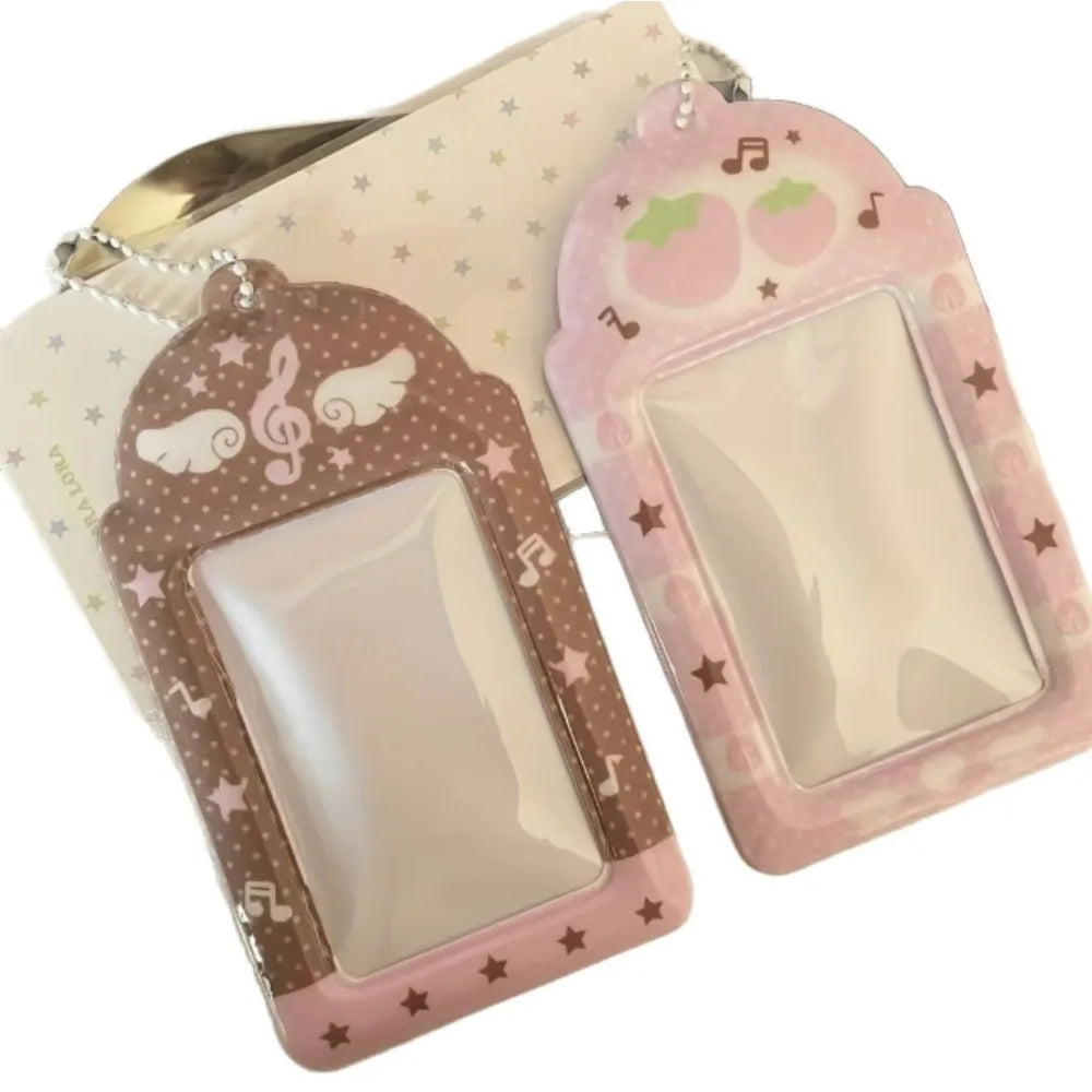Cute Strawberry Kpop Photocard Holder 3-Inch PVC Sleeve Photocard Holder Nixie