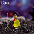 Glow-in-the-Dark Mini Witch Duck Figurines – 10-Piece Set Decorative Figurines Nixie A2