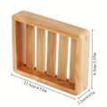Natural Bamboo Soap Dish Tray Holder | Bathroom Organizer Bamboo Soap Dish Nixie SKY BLUE