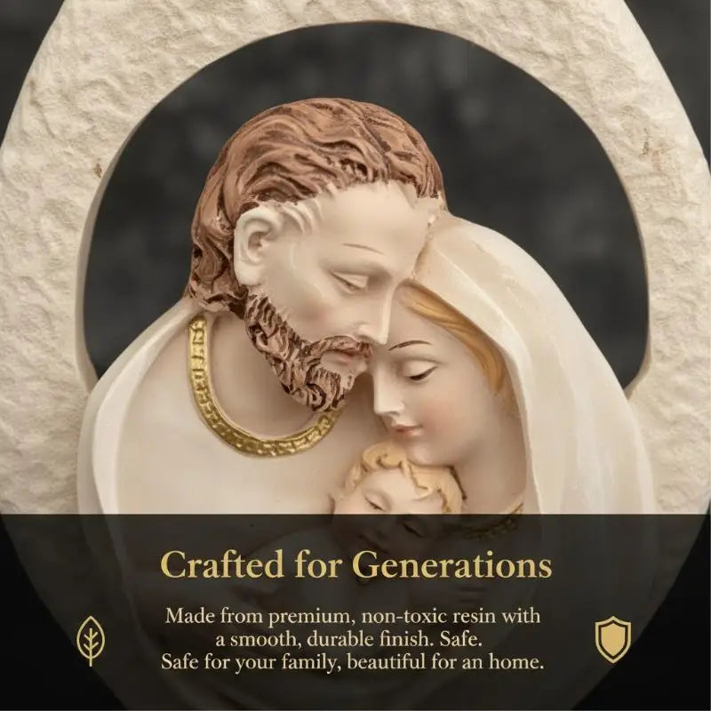 Holy Family Resin Figurine – Nativity Mary Statue Gift Religious Figurine Nixie