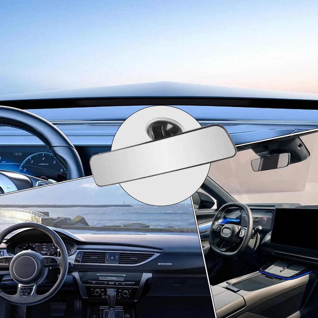 Suction Cup Convex Rearview Mirror Wide-Angle for Cars & Trucks Convex Rearview Mirror Nixie