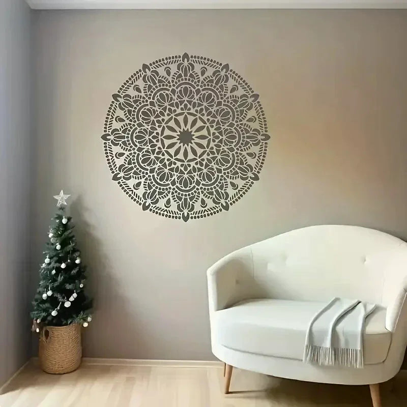 Reusable Mandala Stencils – PET Templates for Wall & Fabric