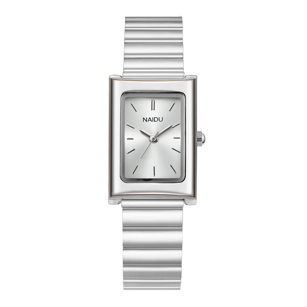 Women's Vintage Rectangular Quartz Watch – Steel Strap Retro