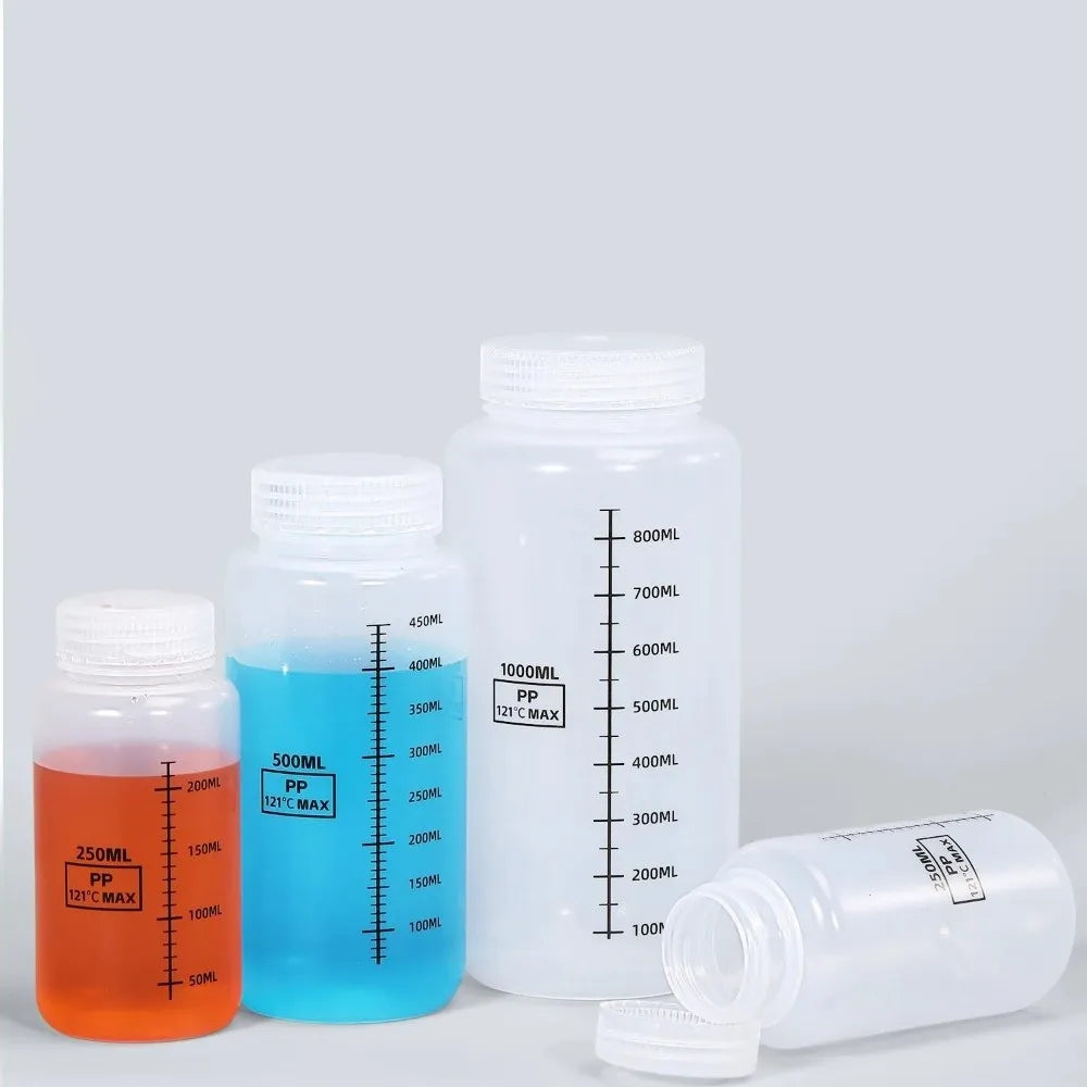 Wide Mouth Transparent Reagent Bottle 30–1000ml | Lab & Home Reagent Storage Bottle Nixie