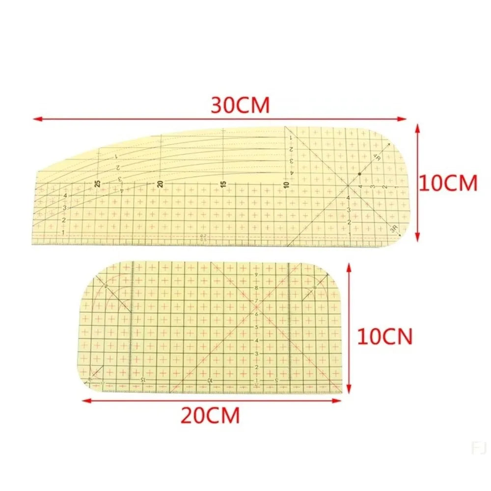 Heat Resistant Ironing Ruler – Resin Sewing & Quilting Tool Sewing Measuring Ruler Nixie