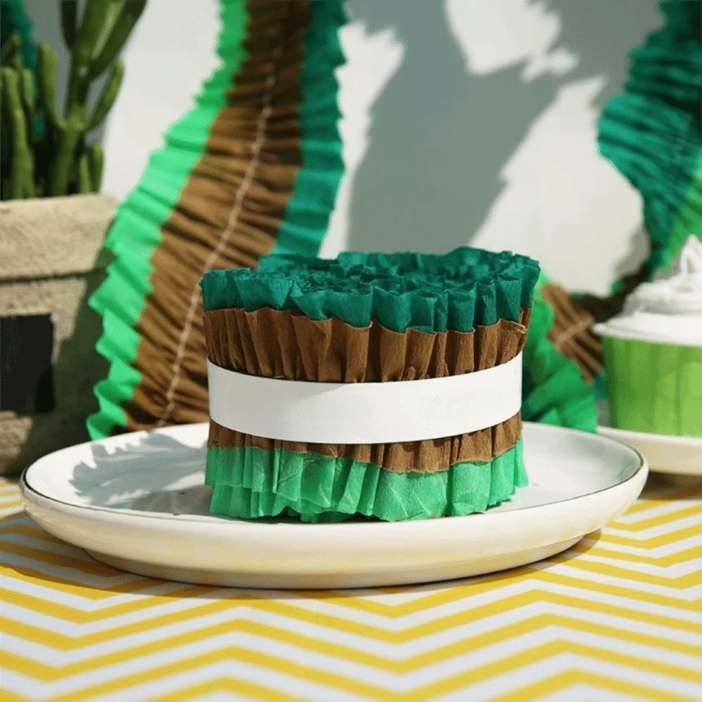 Macaron Crepe Paper Streamers 3M Heart Garland Party Decoration
