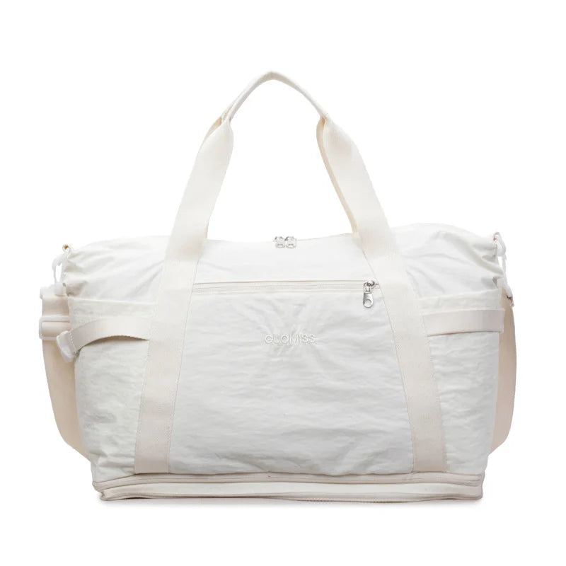 Nixie Foldable Large-Capacity Women's Crossbody Travel Bag Crossbody Travel Bag Nixie Beige