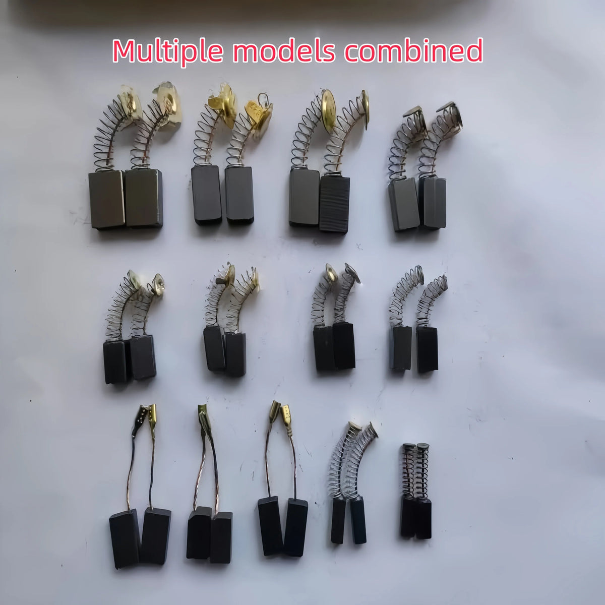 50pcs Heavy-Duty Carbon Brushes with Metal Bases – Motor Repair Kit Motor Repair Parts Nixie