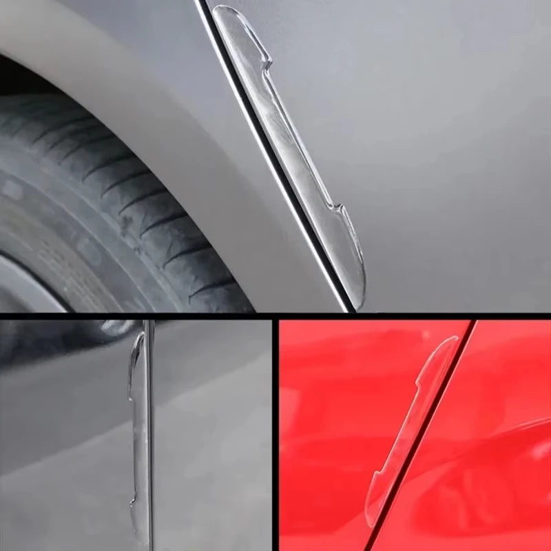 Transparent Car Door Edge Guard Strips & Mirror Protector 4PCS Car Door Guard Strip Nixie