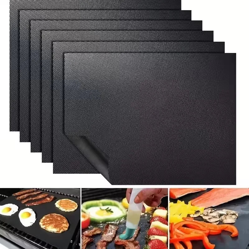Reusable Non-Stick BBQ Grill Mats & Oven Liners – 1-5 Pcs BBQ Grill Mat Nixie
