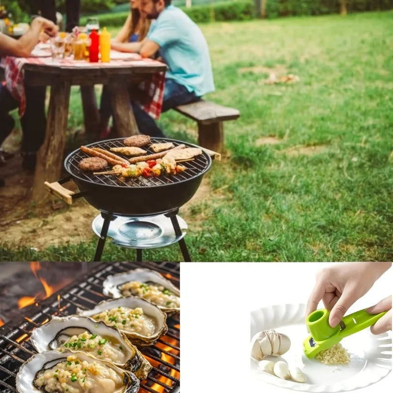 Mini Manual Garlic Press Grinder – BBQ Kitchen Food Mincer Garlic Press Grinder Nixie