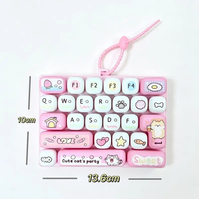 26-Key Mini Keyboard Fidget Toy – Cute Desk Decoration Gift Fidget Toy Nixie A3