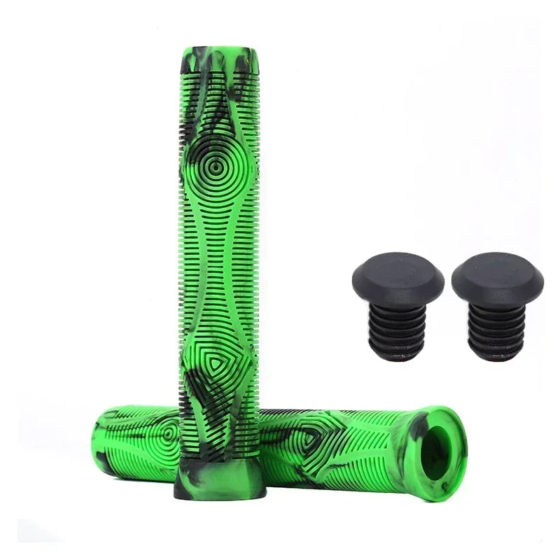BUCKLOS 160mm MTB Bike Handlebar Grips – Anti-Slip Rubber Bike Handlebar Grips Nixie 160-GREEN