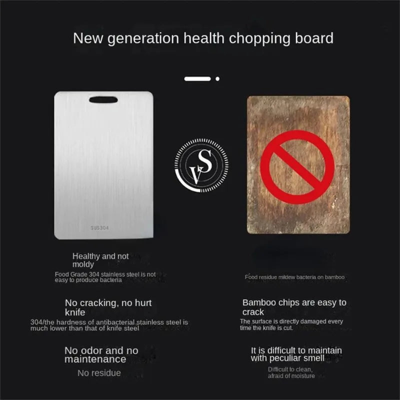 Stainless Steel Cutting Boards Set of 3 – BPA-Free & Non-Slip