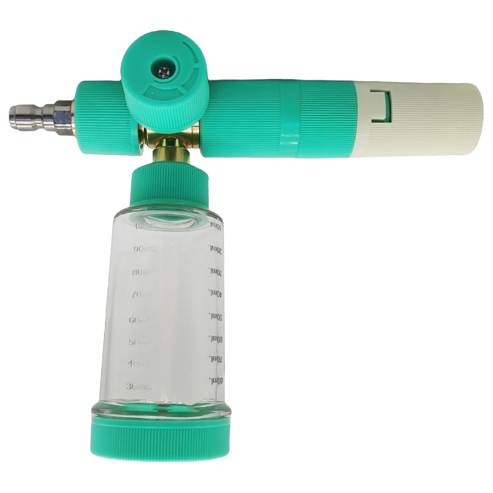 VKTECH 100ML Dual-Kettle Snow Foam Lance Car Wash Sprayer Foam Spray Lance Nixie Blue Single-Kettle