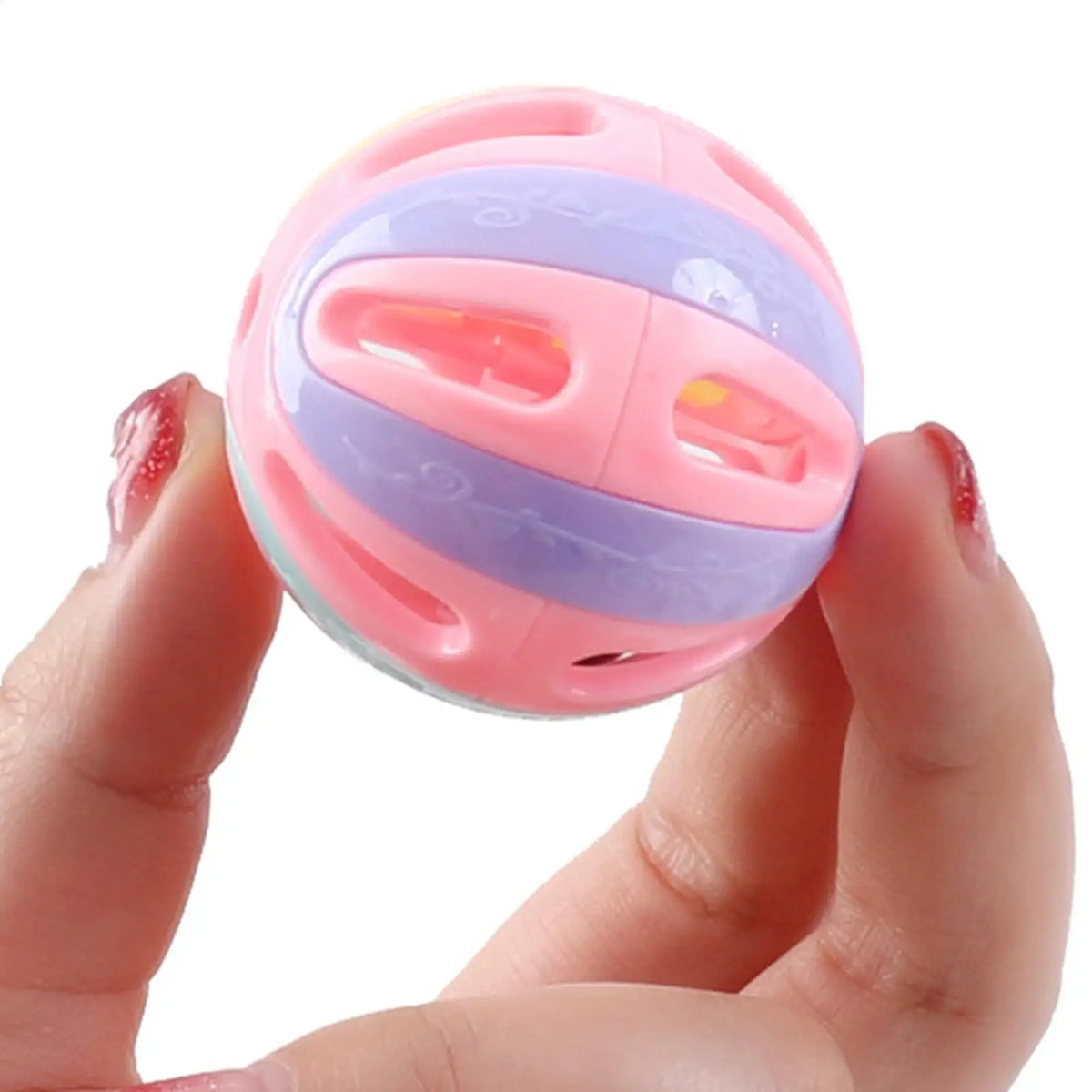 Jingle Bell Cat Toy – Colorful Hollow Ball 4.8CM | Cat Bell Ball Cat Bell Toy Nixie