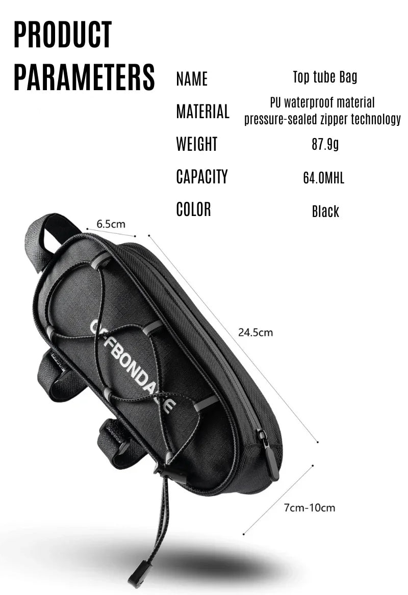 Ultralight Waterproof Bike Top Tube Bag | Bicycle Frame Bag Bicycle Frame Bag Nixie